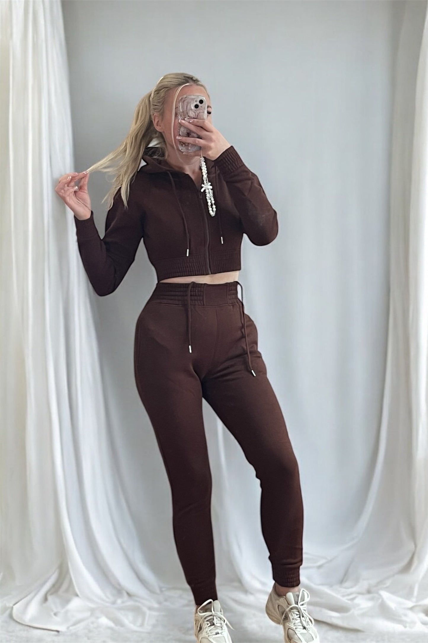Chocolate brown tracksuit 