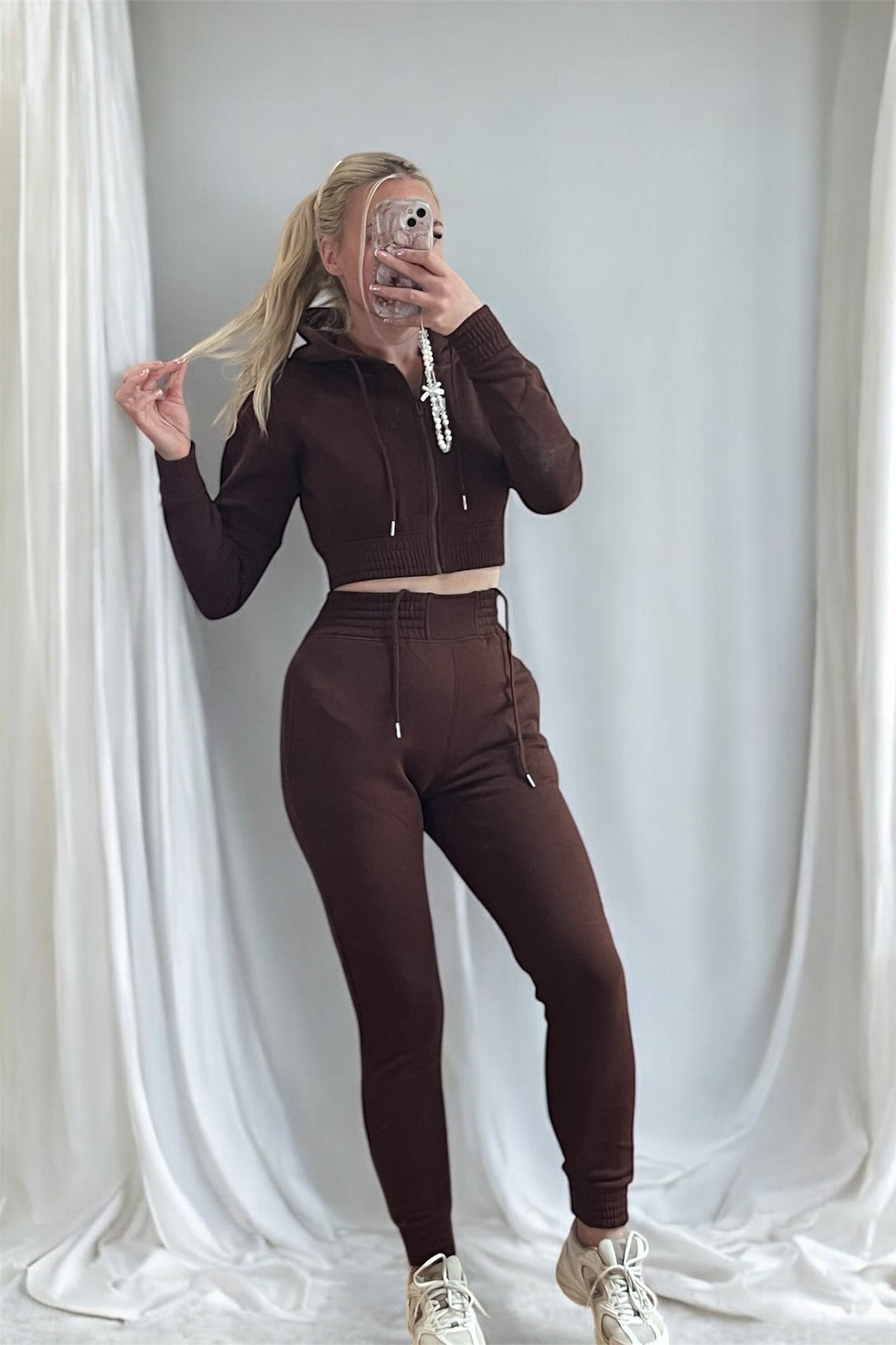 Chocolate brown tracksuit 