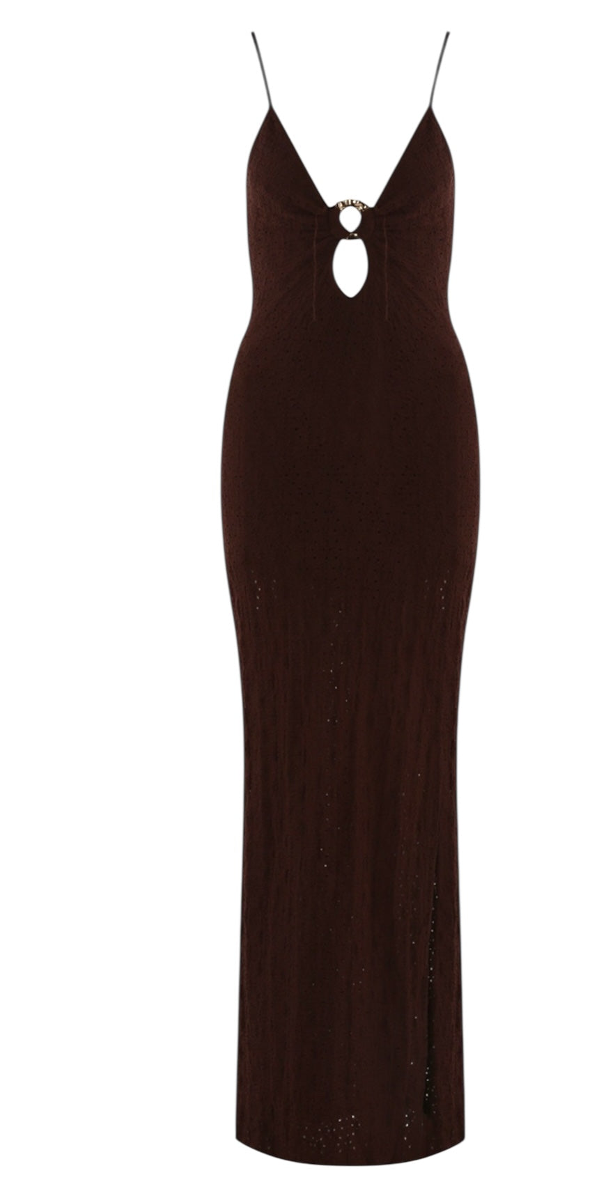 Golden Ring Cut Out Cami Style Dress